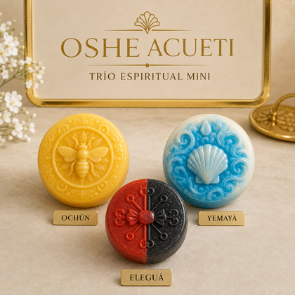 Combo Trío Espiritual Mini — Eleguá, Yemayá y Ochún