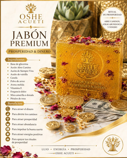 Jabón Premium Prosperidad & Dinero – OSHE ACUETI